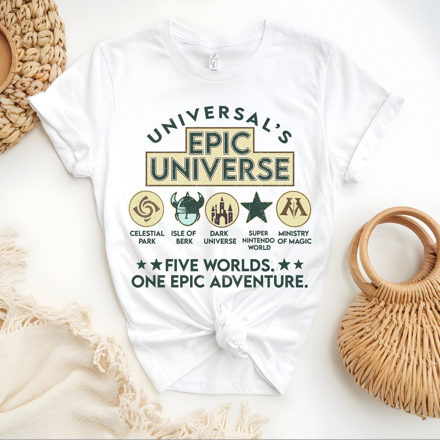 Universals Epic Universe Shirt, Epic Theme Parhs Shirts, Orlando Family Vaation Tee
