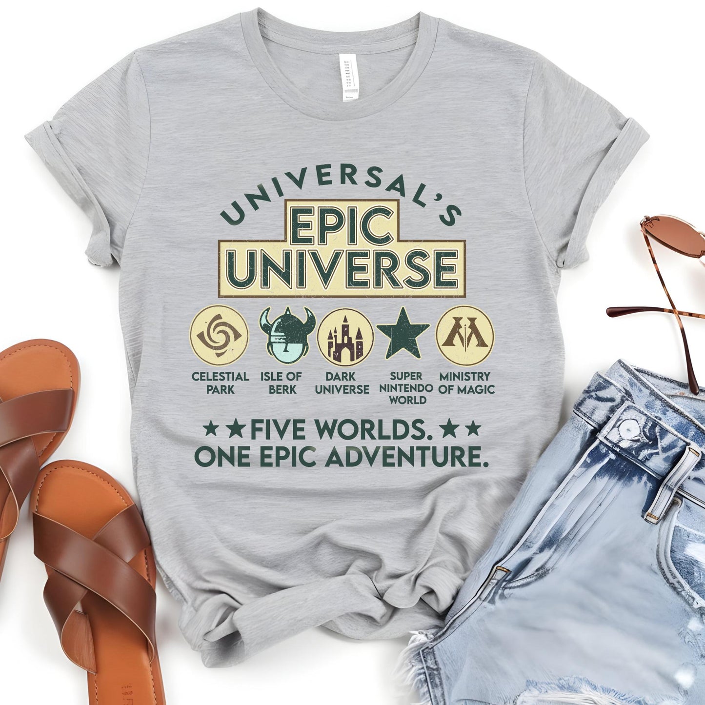 Universals Epic Universe Shirt, Epic Theme Parhs Shirts, Orlando Family Vaation Tee