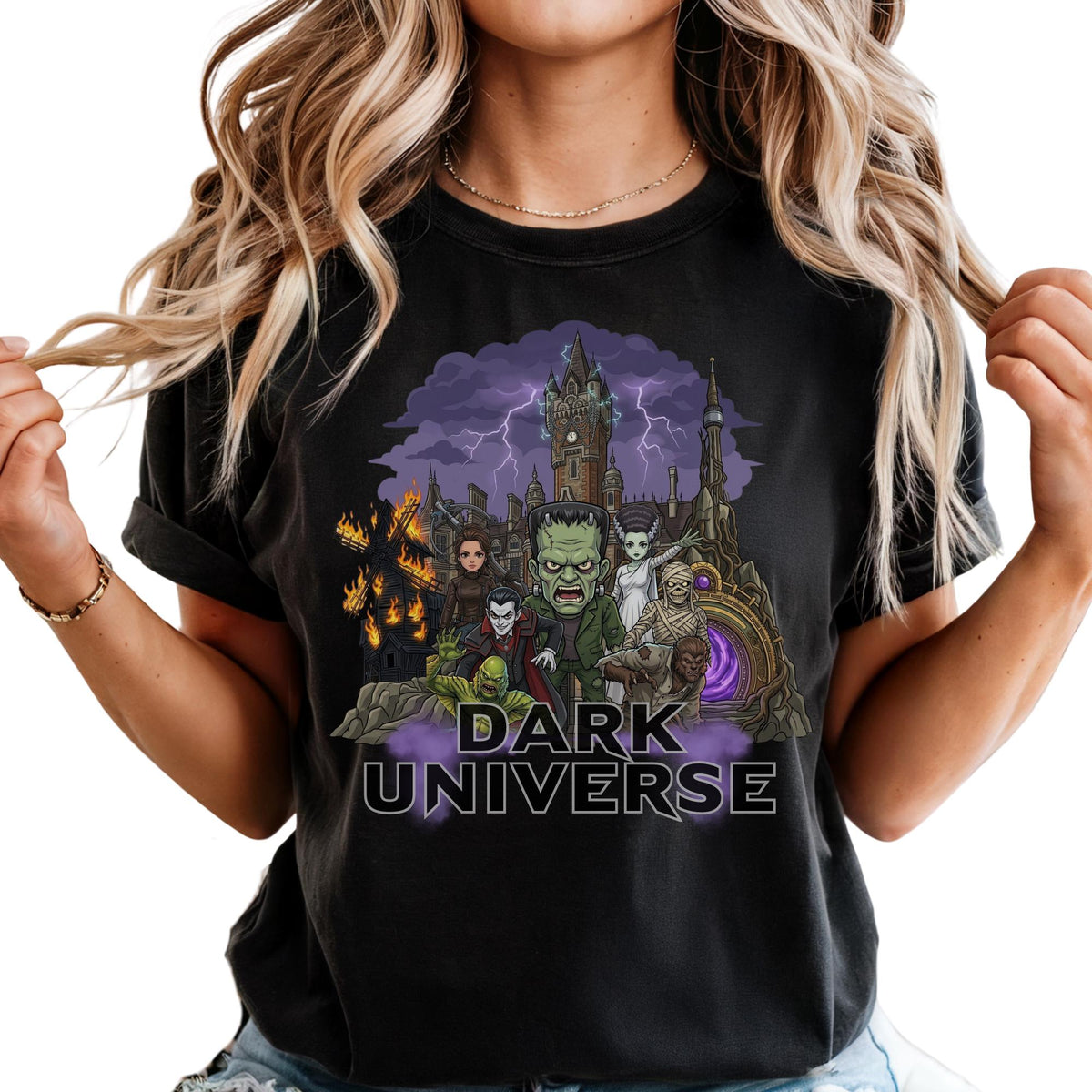 Comfort Colors® Dark Monsters Universe Shirt, Epic Universe T-shirt, Universal Epic Theme Park Tee
