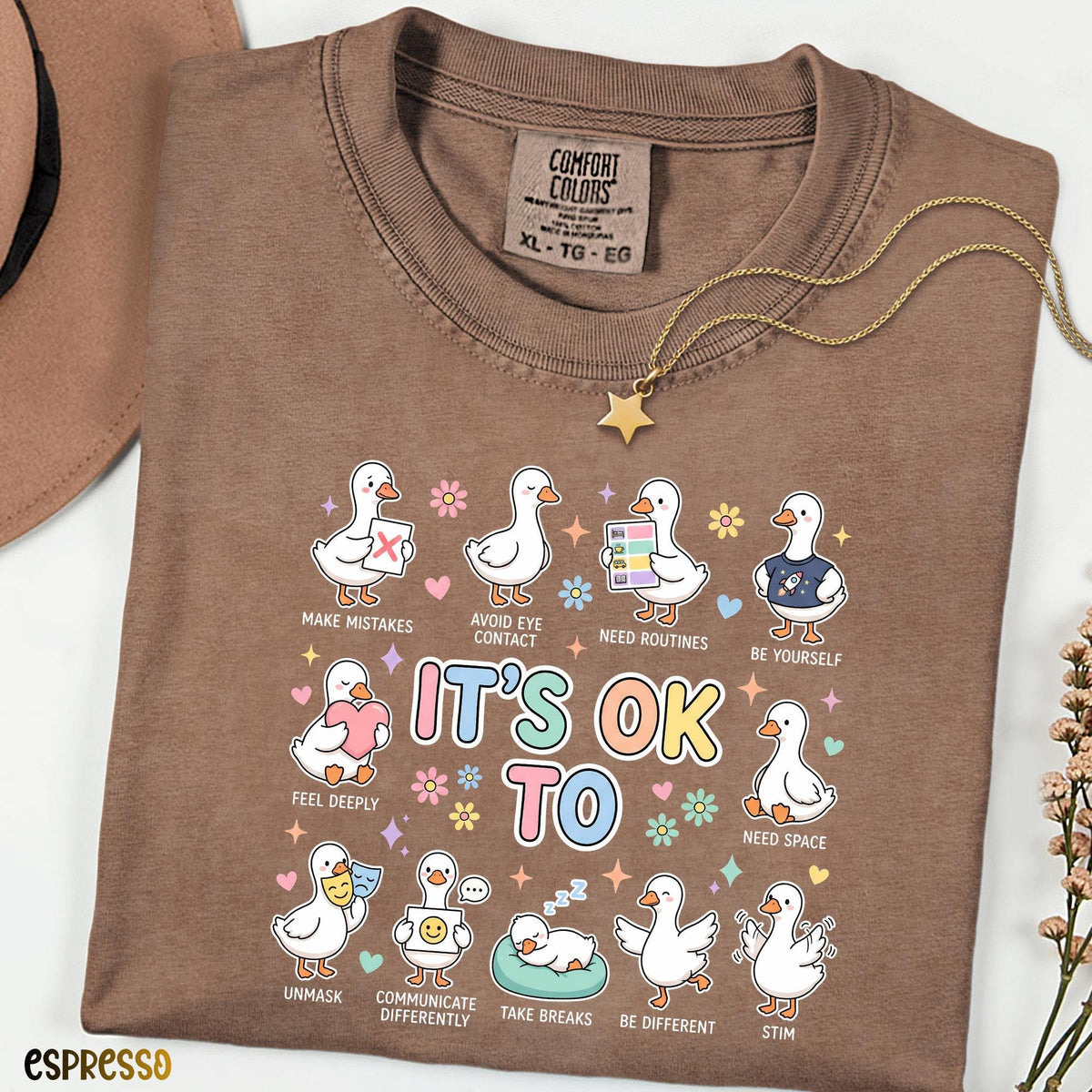 Autism Awareness Mama Goose Shirt, Comfort Colors® Neurodiversity Tee, Special Education Teacher Top, Thoughtful Mom & Baby Gift