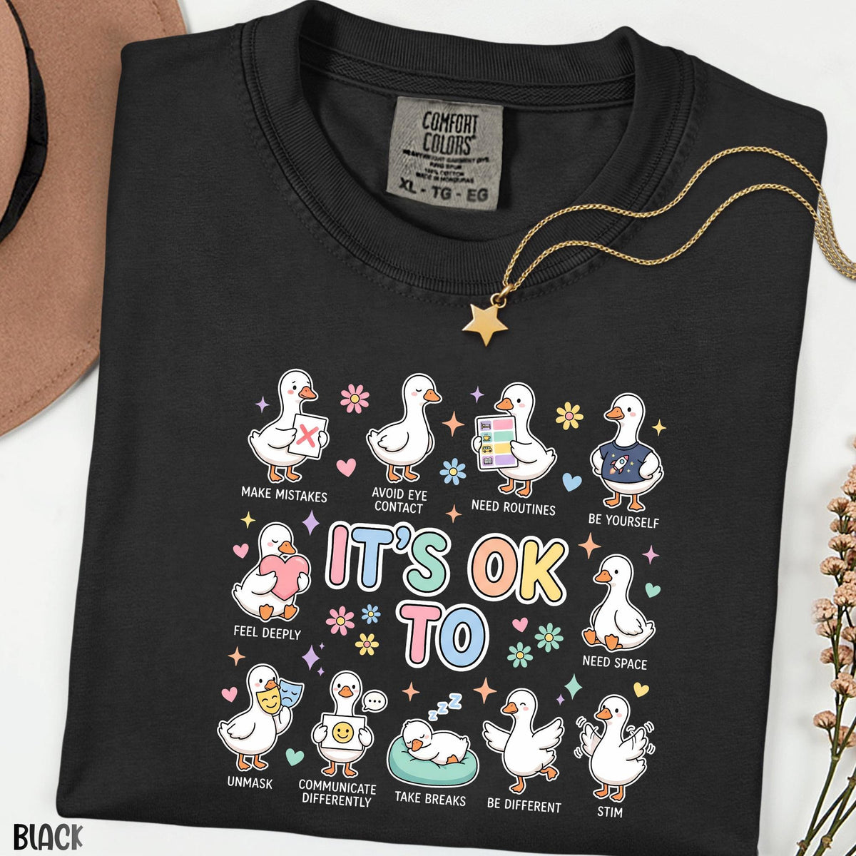 Autism Awareness Mama Goose Shirt, Comfort Colors® Neurodiversity Tee, Special Education Teacher Top, Thoughtful Mom & Baby Gift
