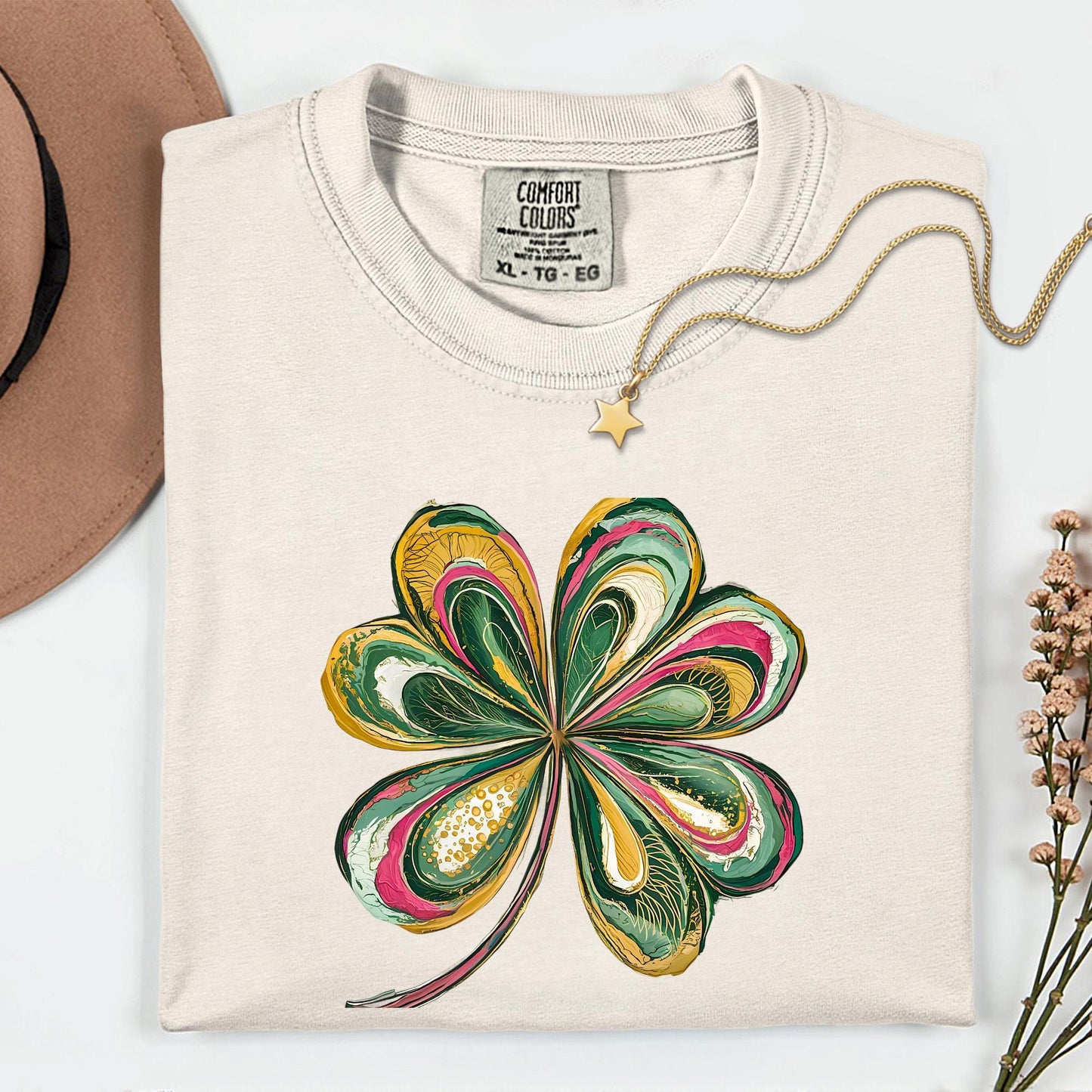 Comfort Colors® Retro Shamrock Shirt, Womens Shenanigans Tee, Cute St Patricks Day Gift
