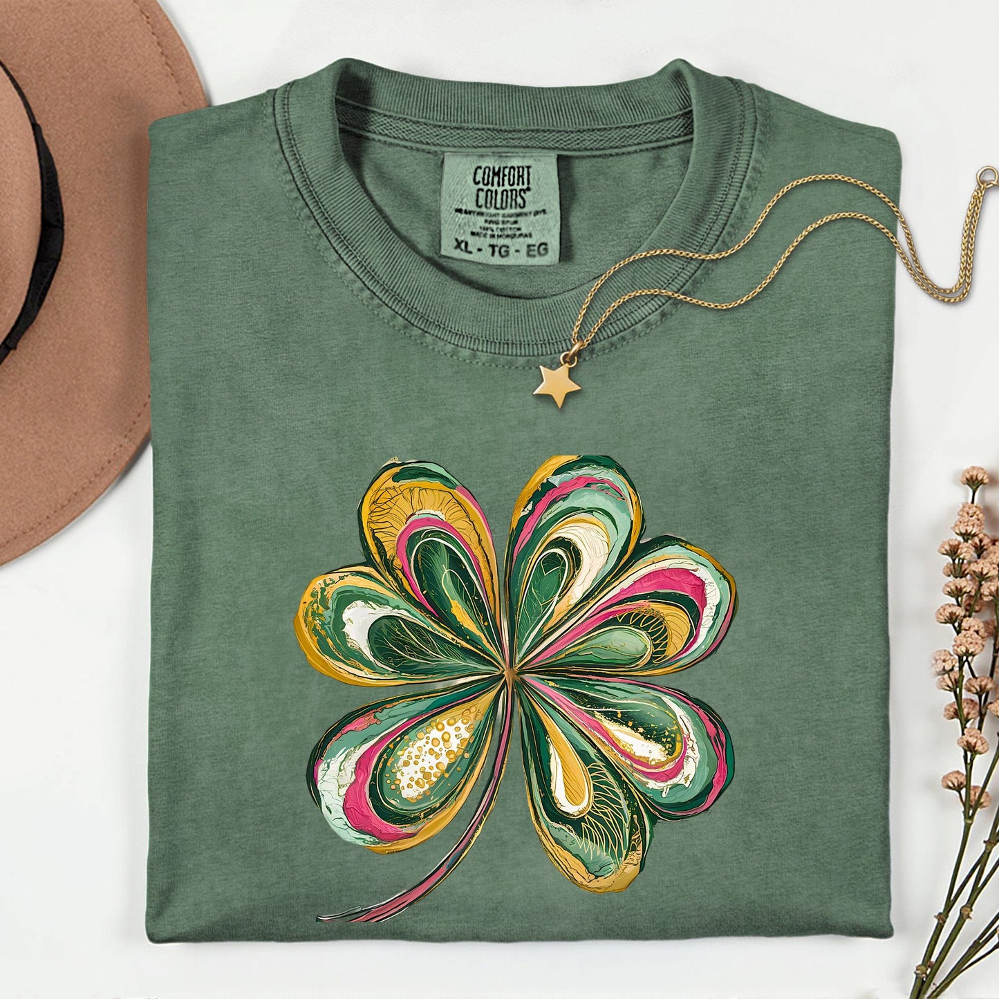 Comfort Colors® Retro Shamrock Shirt, Womens Shenanigans Tee, Cute St Patricks Day Gift