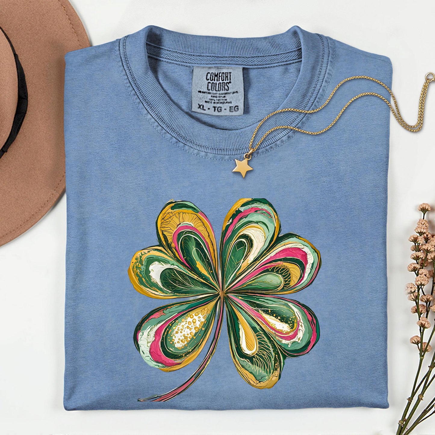 Comfort Colors® Retro Shamrock Shirt, Womens Shenanigans Tee, Cute St Patricks Day Gift