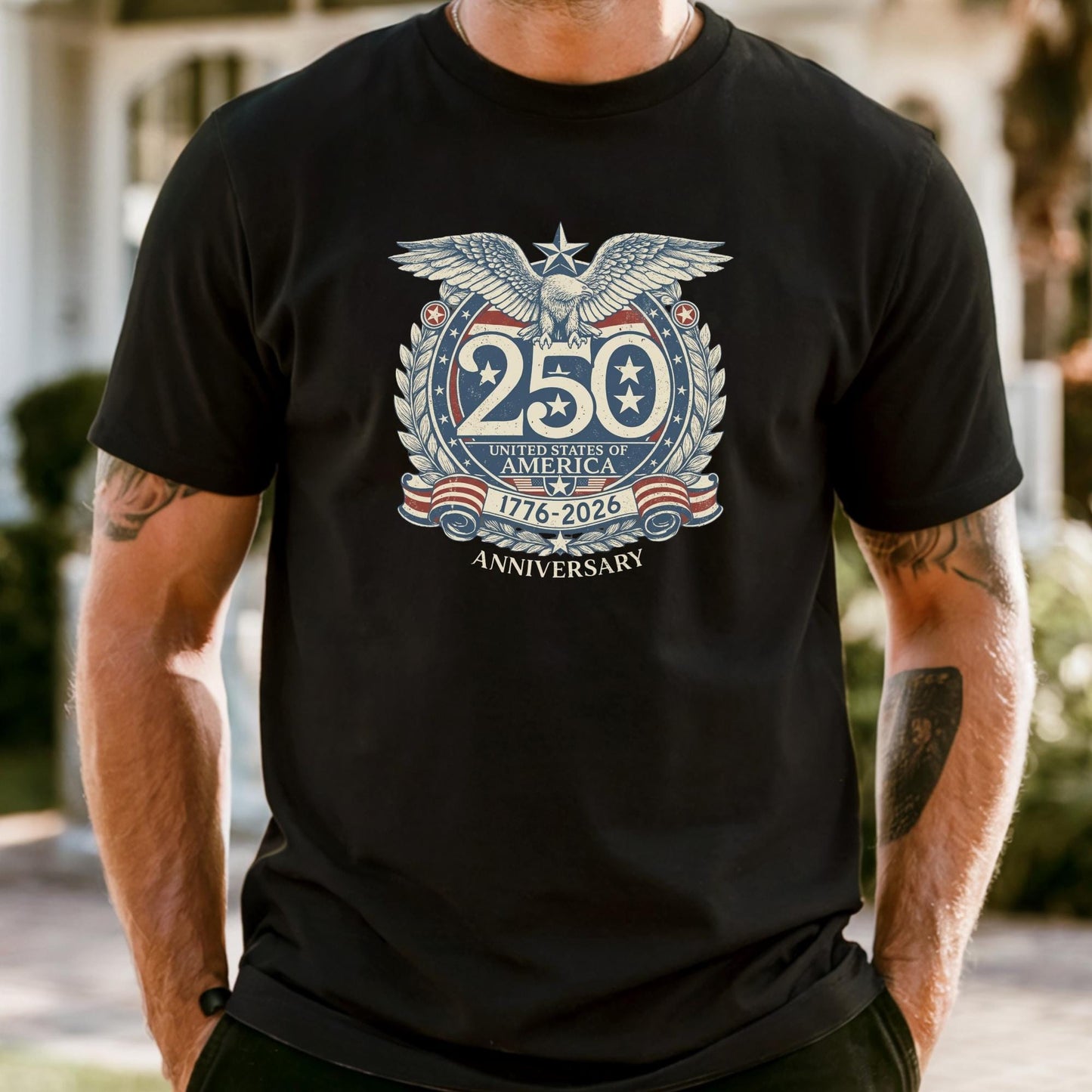 Comfort Colors® USA 250th Anniversary Shirt, Vintage Patriotic Independence Day Shirts, Retro America 1776-2026 T-Shirt, 4th of July Gift