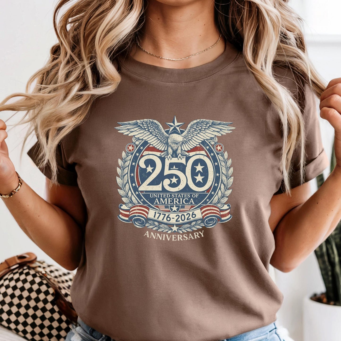 Comfort Colors® USA 250th Anniversary Shirt, Vintage Patriotic Independence Day Shirts, Retro America 1776-2026 T-Shirt, 4th of July Gift
