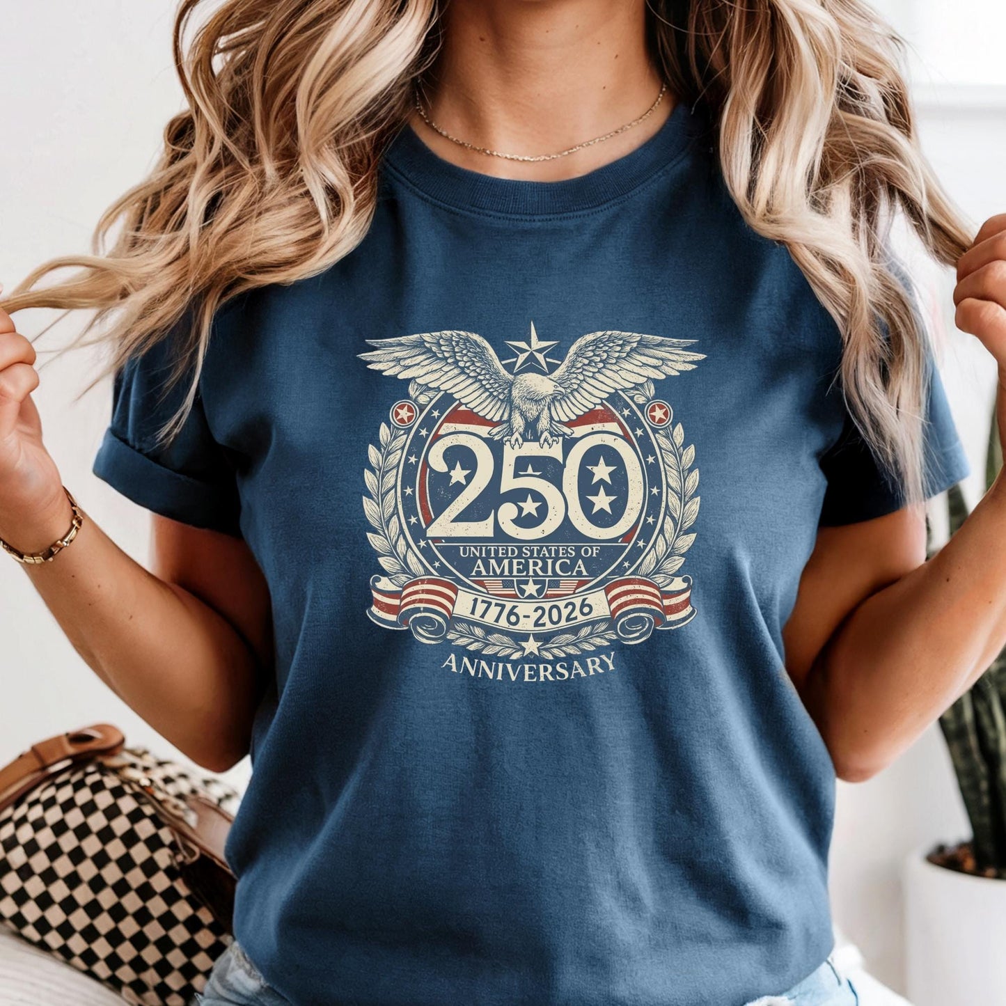Comfort Colors® USA 250th Anniversary Shirt, Vintage Patriotic Independence Day Shirts, Retro America 1776-2026 T-Shirt, 4th of July Gift