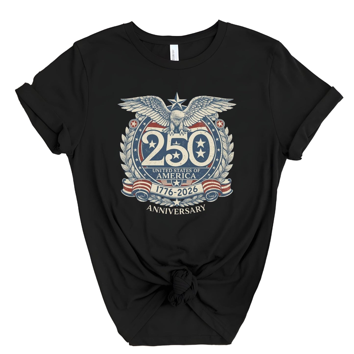 USA 250th Anniversary Shirt, American Flag Vintage T-Shirt, 250th Semiquincentennial Independence Day Tee, 4th of July Patriotic Gift