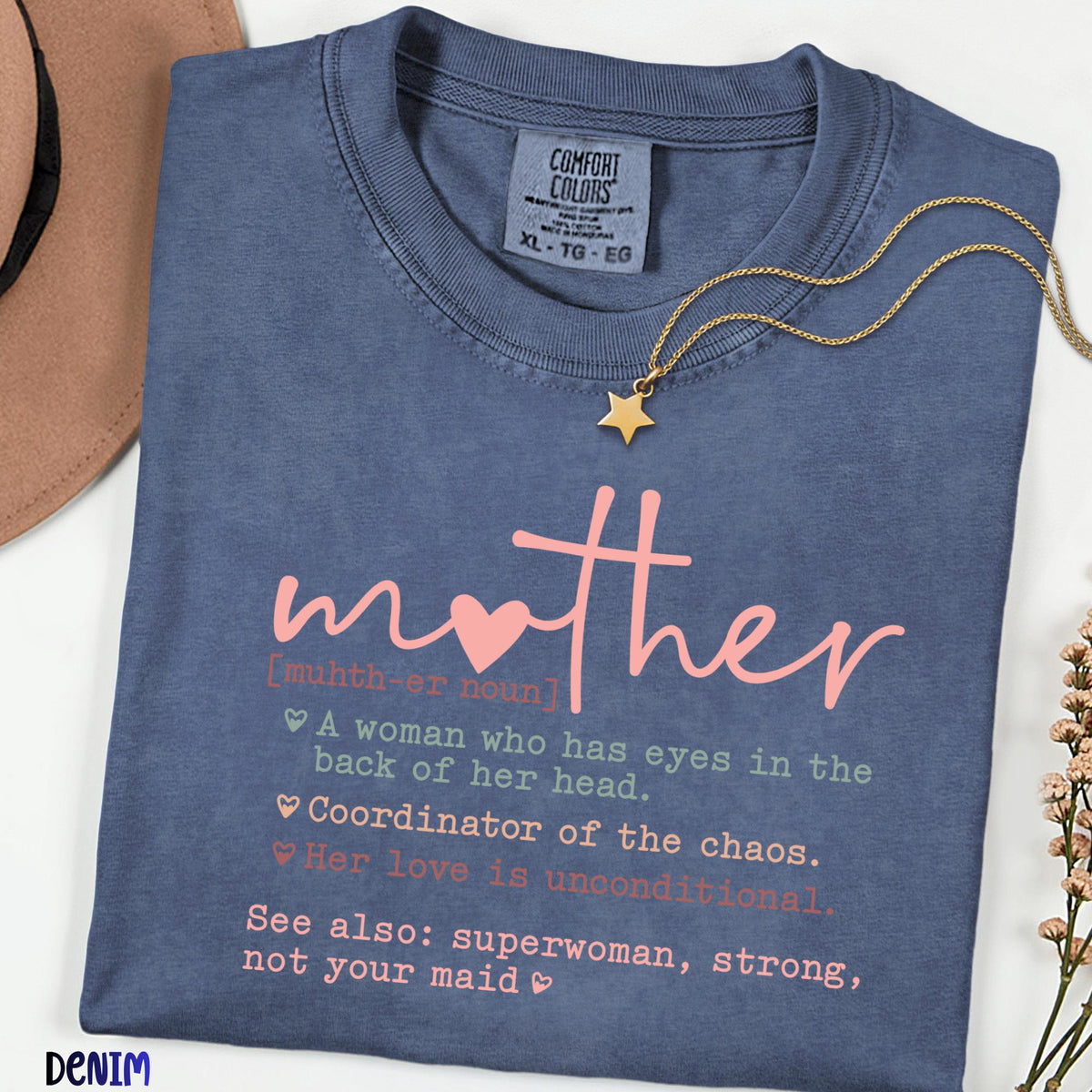 Comfort Colors® Mother Definition Shirt, Funny Mom Noun Tee, Mother’s Day Gift for Mom, Mama Life Shirt, Cute Mom Life Graphic Tee