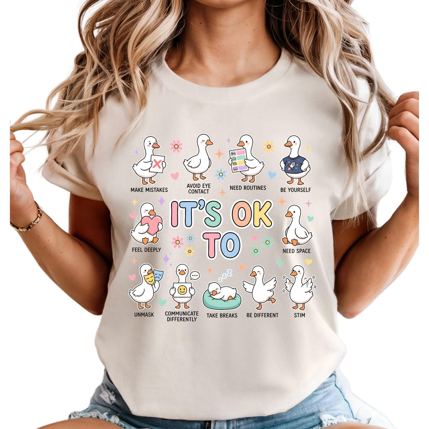 Comfort Colors® It's Okay to Silly Goose Shirt, Gift for Autism Teacher Shirt, Inclusion Shirts, Sped Team Silly Goose Tee