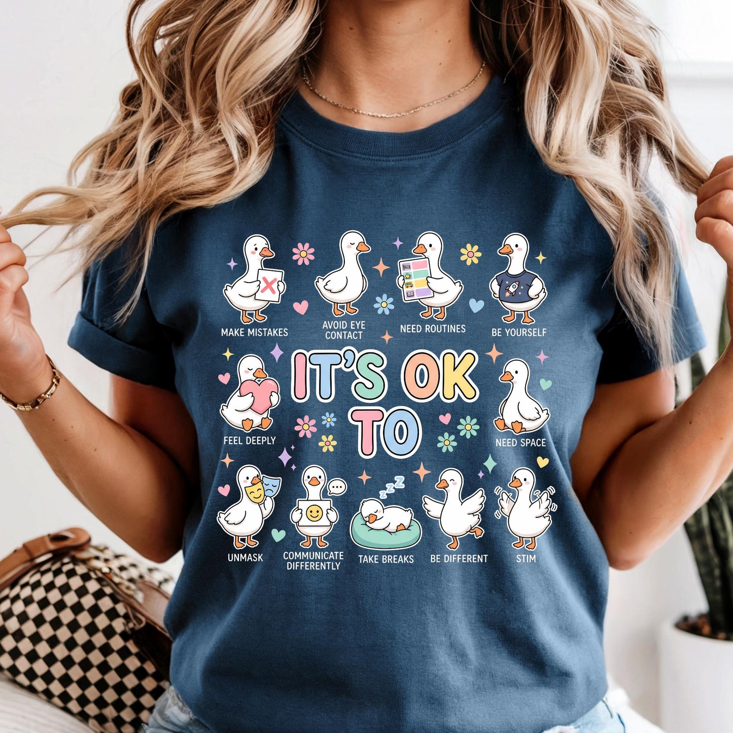 Comfort Colors® It's Okay to Silly Goose Shirt, Gift for Autism Teacher Shirt, Inclusion Shirts, Sped Team Silly Goose Tee