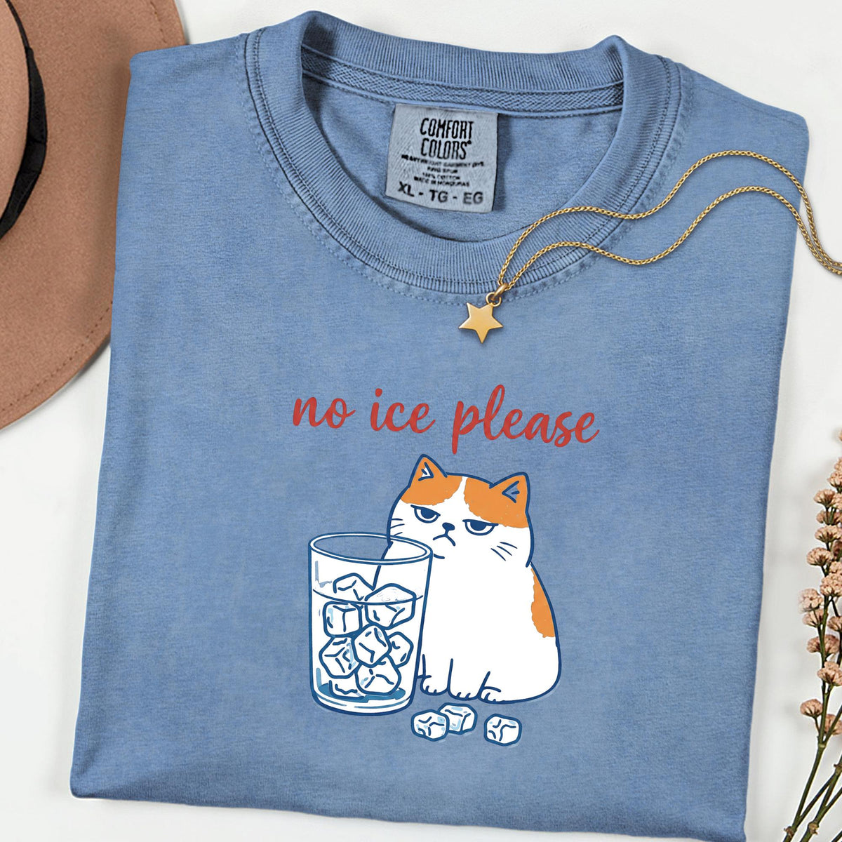 Comfort Colors® No ICE Cat Shirt, Pro Immigration Graphic Tee, Social Justice Feminist Protest Top, Unisex Statement Shirt