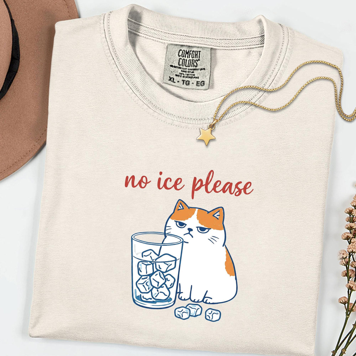 Comfort Colors® No ICE Cat Shirt, Pro Immigration Graphic Tee, Social Justice Feminist Protest Top, Unisex Statement Shirt