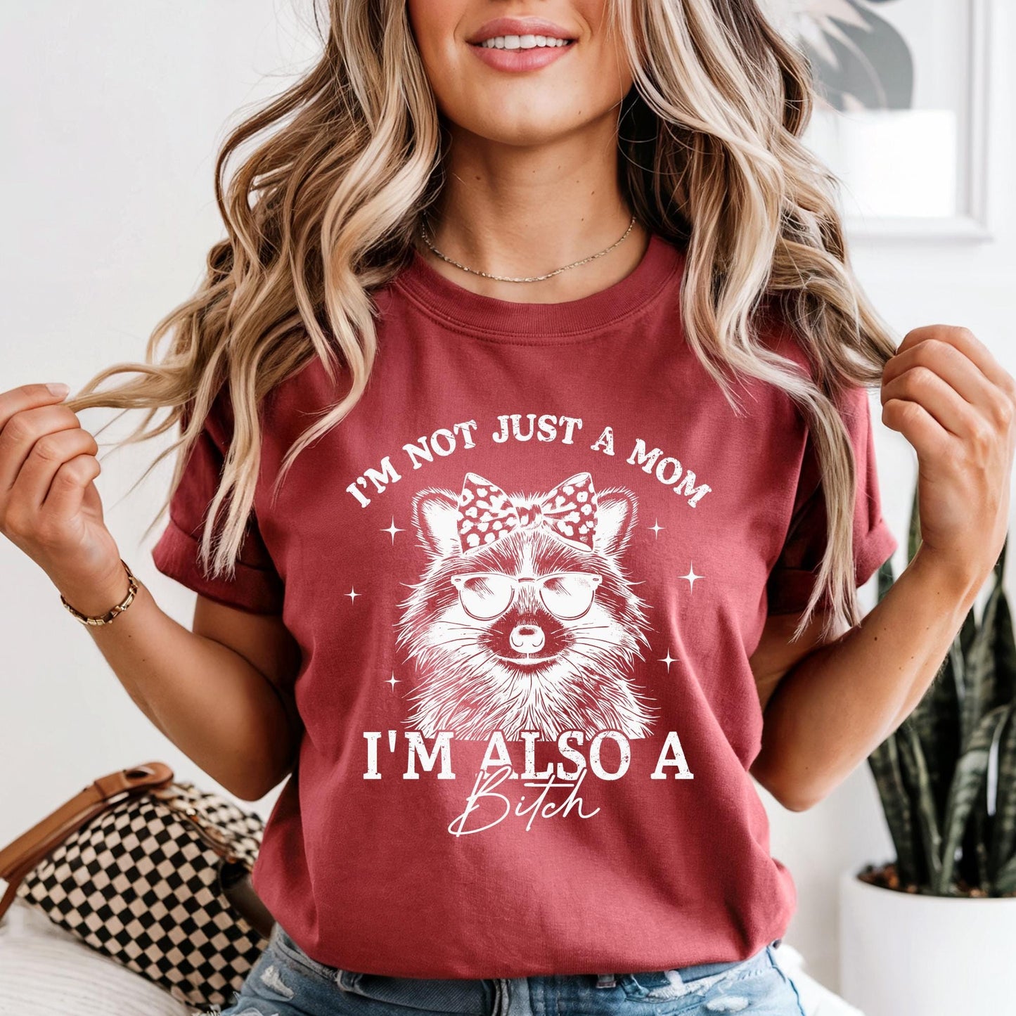 I’m Not Just a Mom I’m Also a Bitch Shirt, Funny Mom Life Shirts, Sarcastic Mother Gift, Vintage Mama Tee