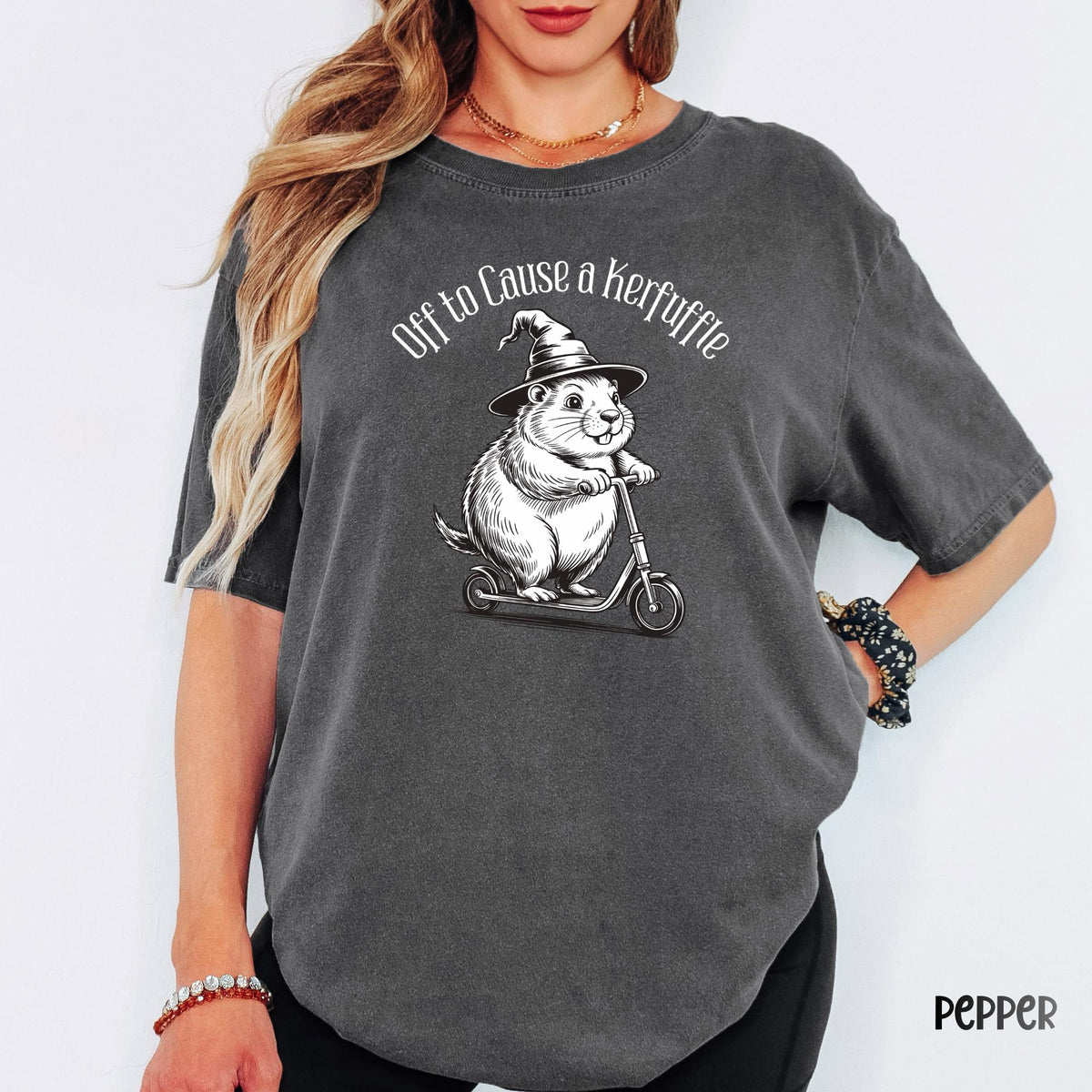Comfort Colors®  Honey Badger Kerfuffle Tee, Funny Meme Shirt, Sarcastic Graphic T-Shirt, Weird Humor Gift