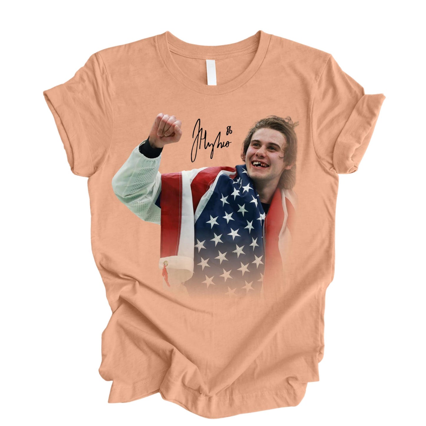 USA Hockey Shirt Jack Hughes Fan Shirts Patriotic Tee American Hockey Pride Gift