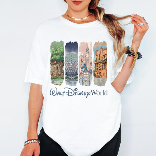 Walt Disney World Shirt, Disney Family Vacation Tee, Magic Kingdom Epcot Hollywood Studios Animal Kingdom, Personalized Disney Trip