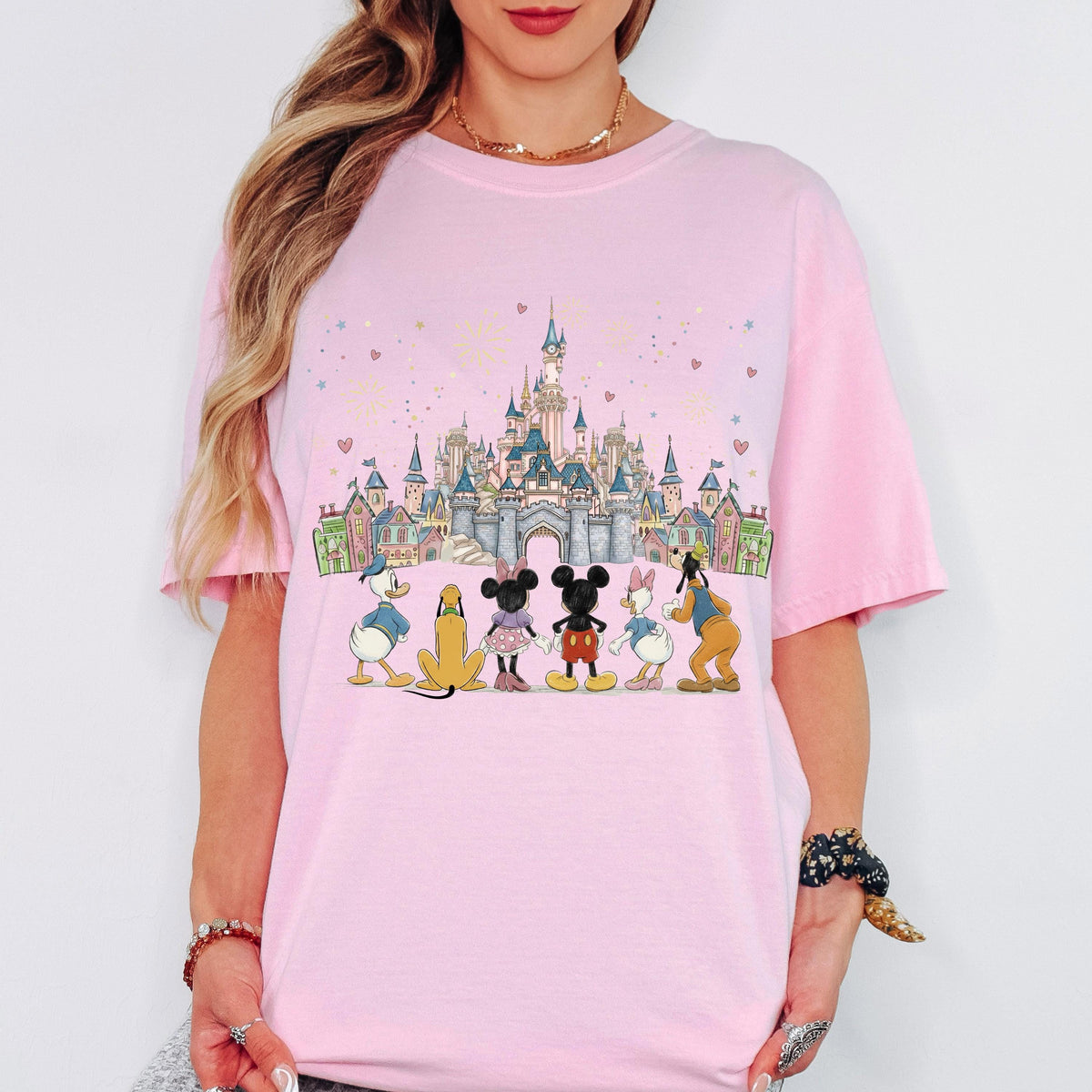 Comfort Color Mickey and Friends Shirt, Custom Disney Family Vacation Tee, Magical Kingdom Gang Shirt, Personalized Disneyland Trip Gift
