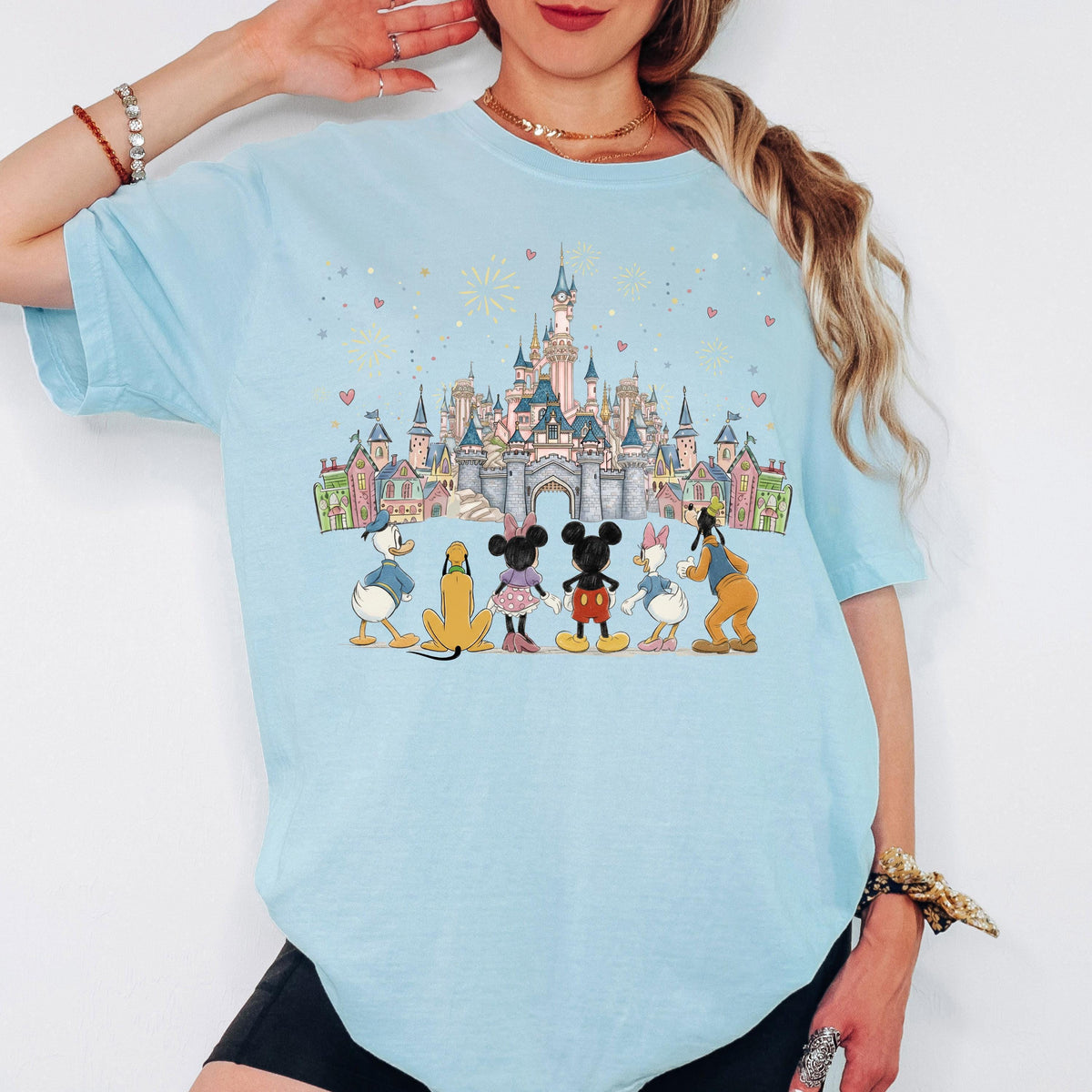Comfort Color Mickey and Friends Shirt, Custom Disney Family Vacation Tee, Magical Kingdom Gang Shirt, Personalized Disneyland Trip Gift