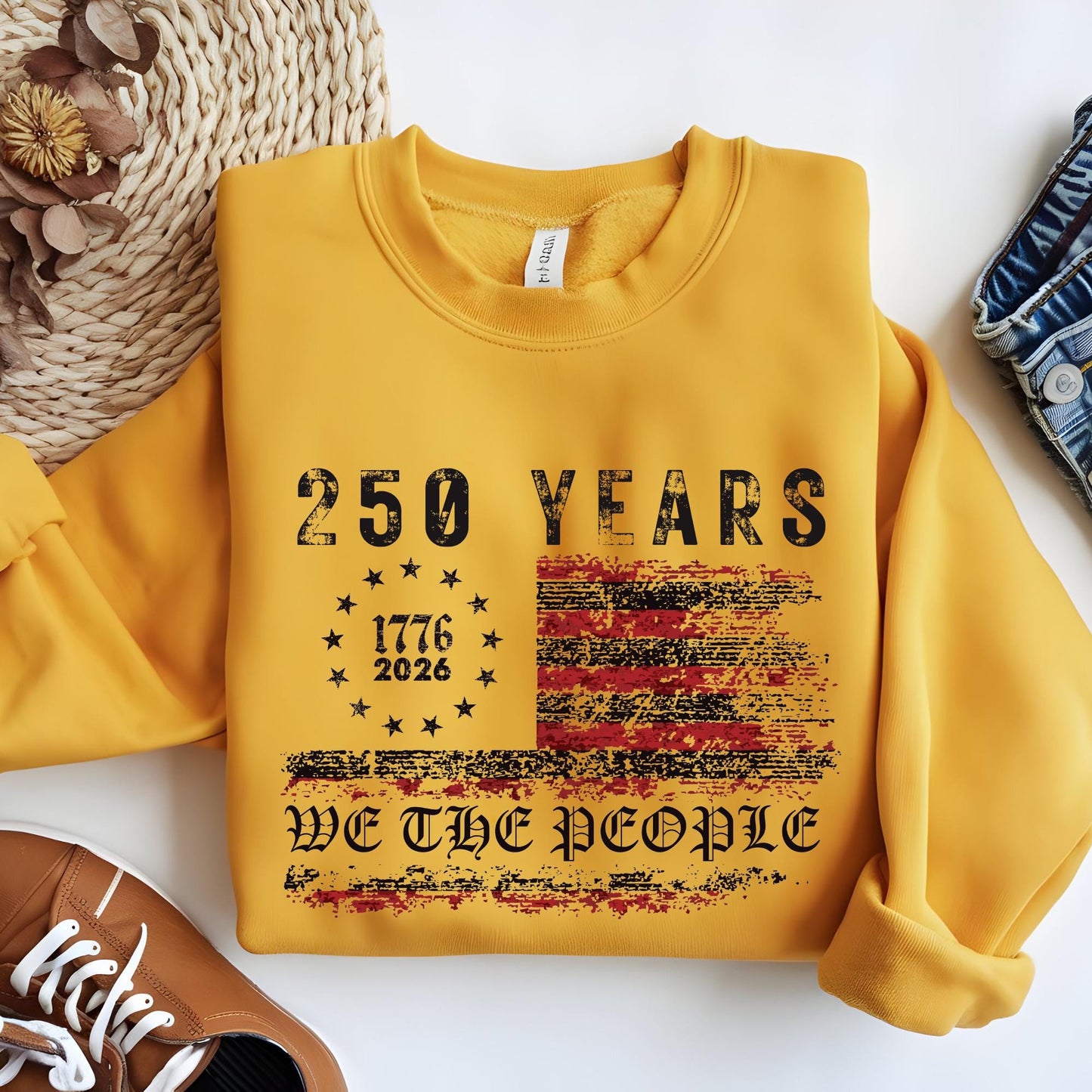 250th America Anniversary Shirt, US 250 Years Sweatshirt, We The People Shirt, Vintage Independence Day Hoodie