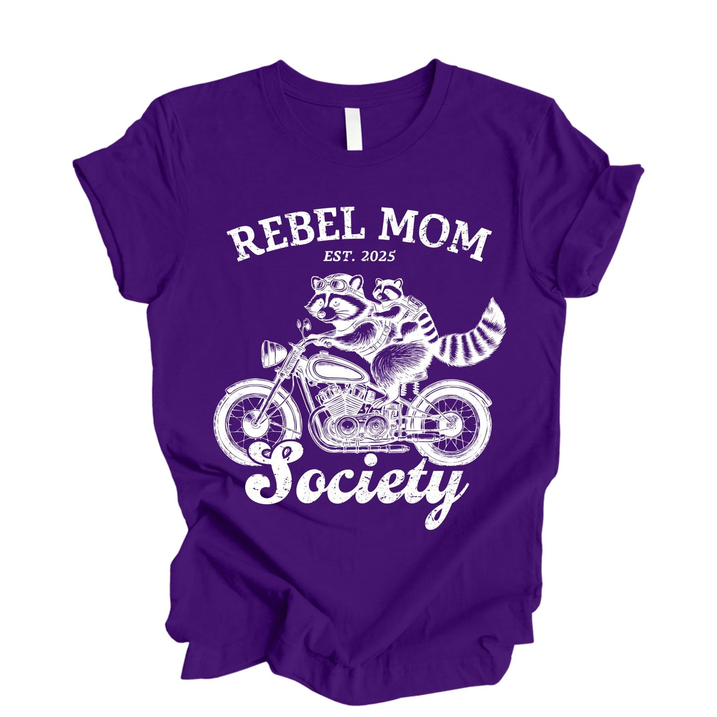 Custom Rebel Mom Society Shirt, Mama Mini Raccoon Shirts Mothers Day Gift For Mama