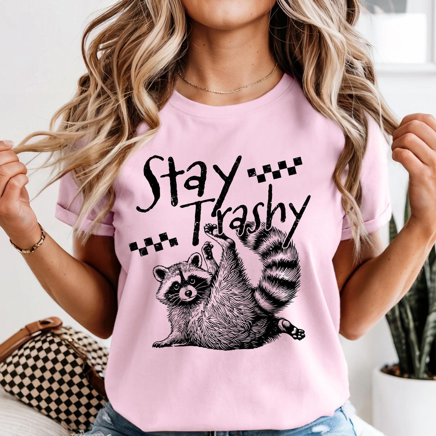 Stay Trashy Raccoon Shirt Comfort Colors® Funny Meme Raccoon Tshirt Mom Life Shirts