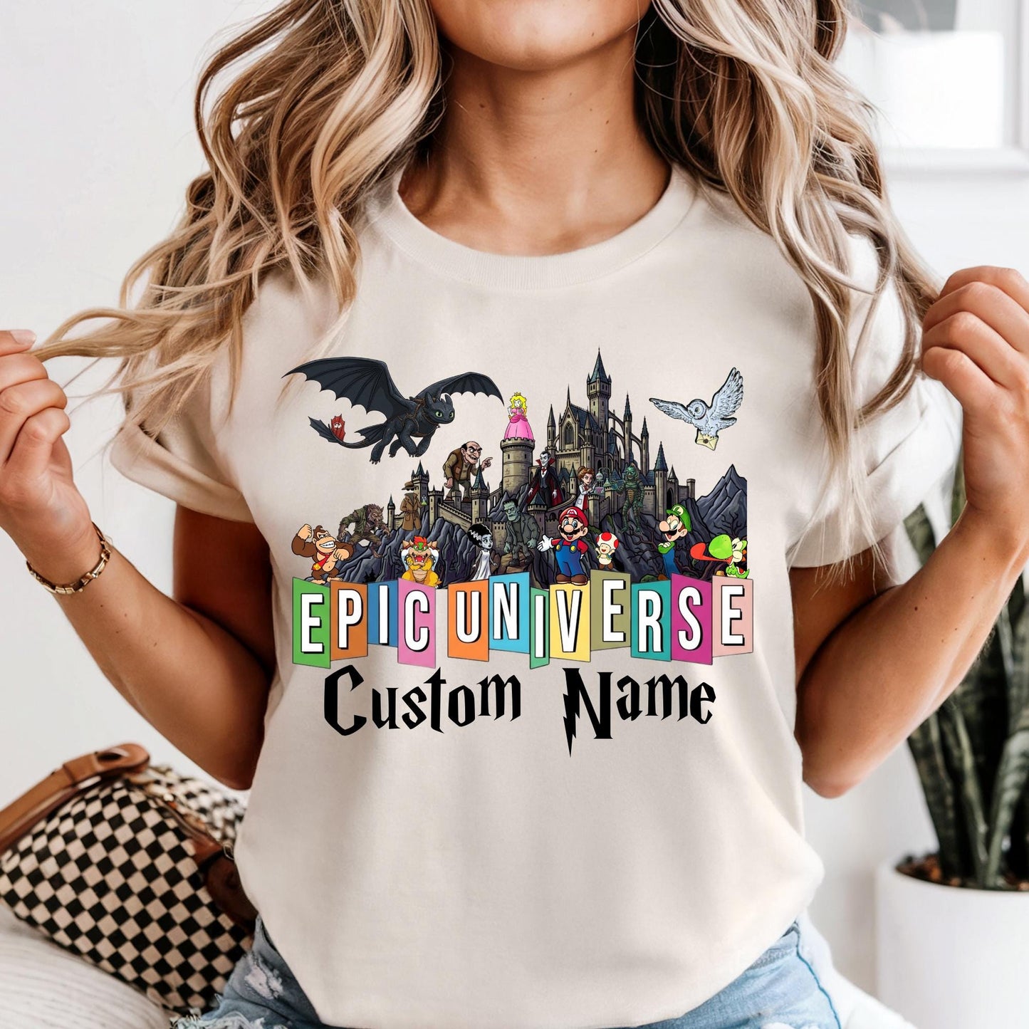 Epic Universe Shirt Comfort Colors® Custom Dark Theme Universal Shirts Family Vacation 2026 Tee