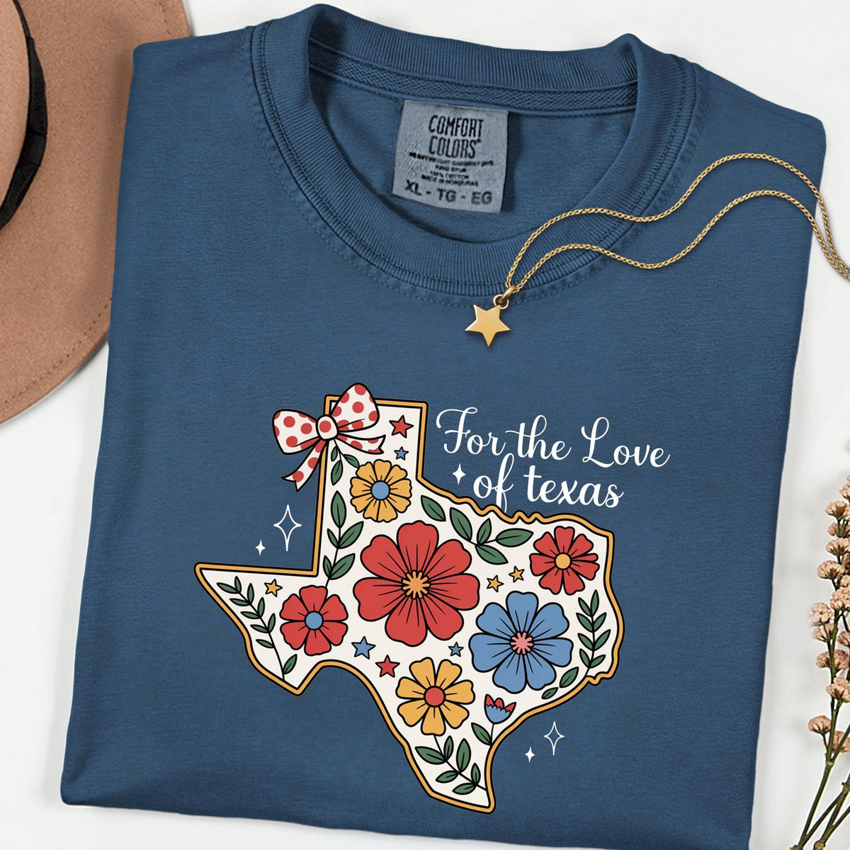 Texas Floral Map Shirt, Vintage Western State Pride Tee,Comfort Colors® Cowgirl Country Graphic Top, Texas Lover Gift