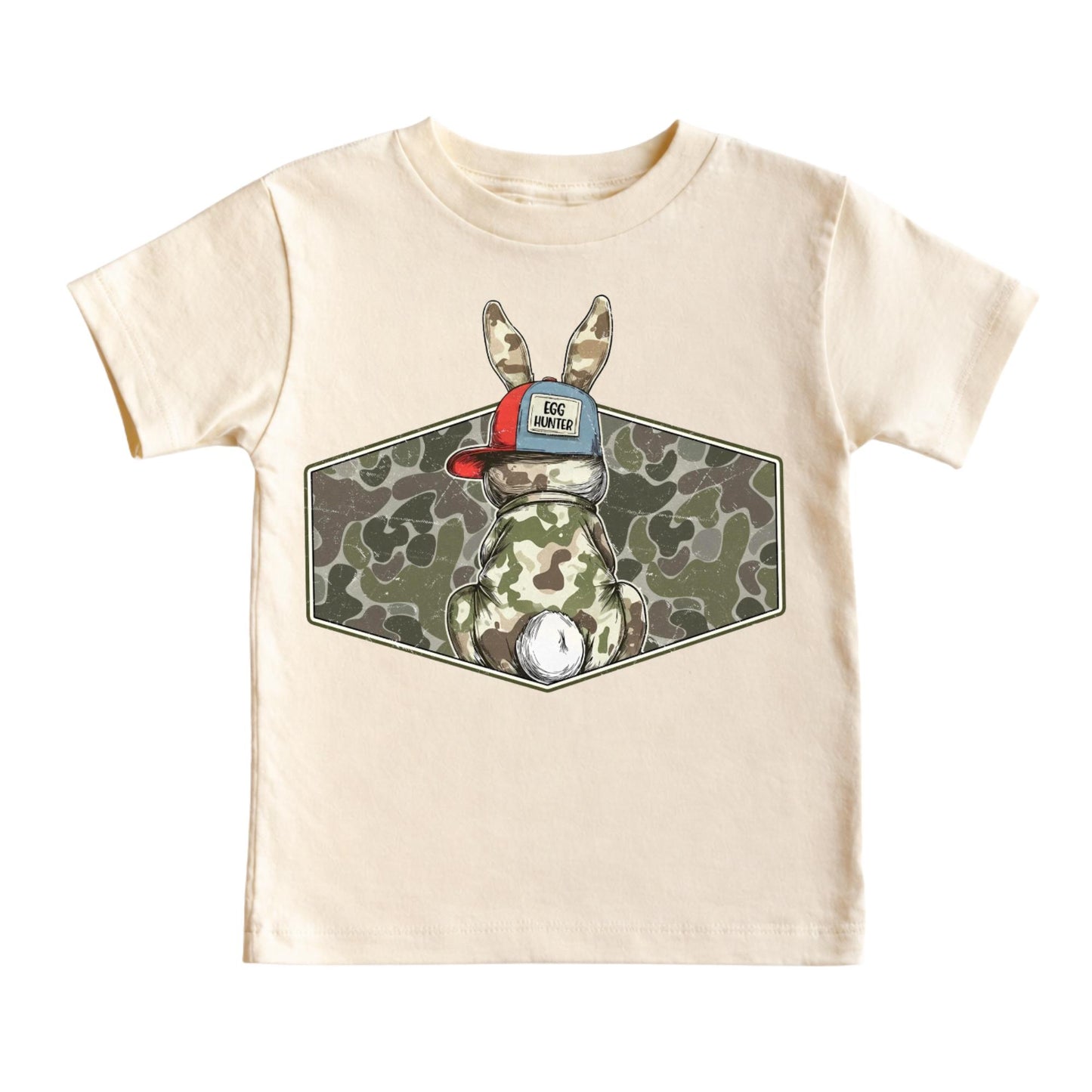 Custom Camo Easter Kids Shirt - Easter Day Toddler Tee - Matching Sibling Cousin Egg Hunting Youth & Toddler Tees