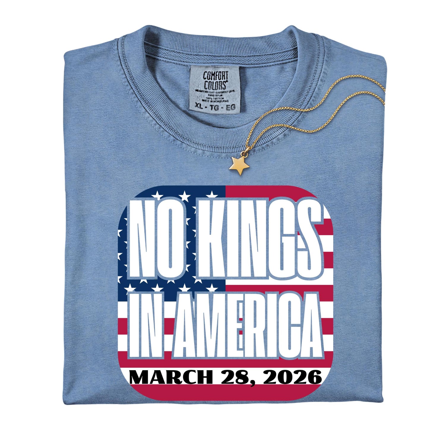 No Kings in America March 28 2026 Shirt Democracy Protest Tee