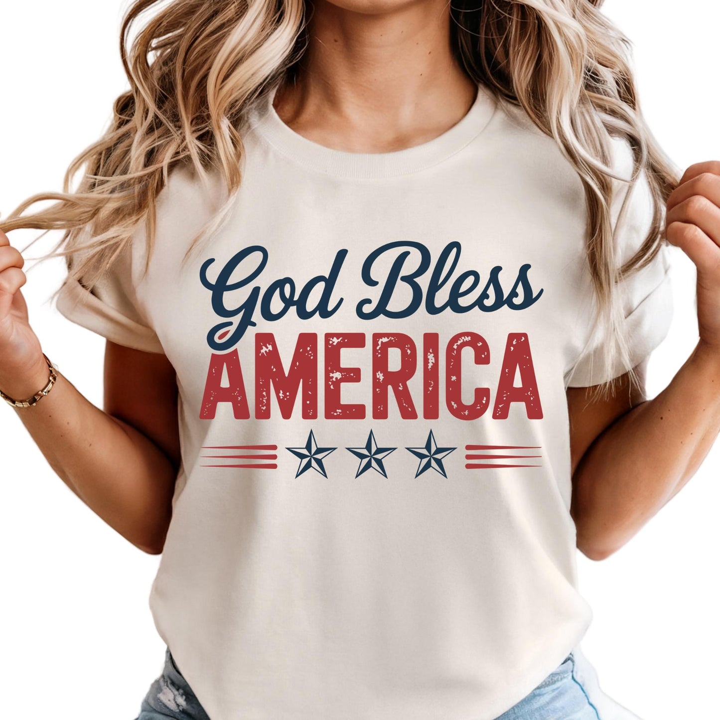 God Bless America Shirt Comfort Colors® Christian 4th of July Shirt, 4th of July Tshirt, Fourth of July Shirt