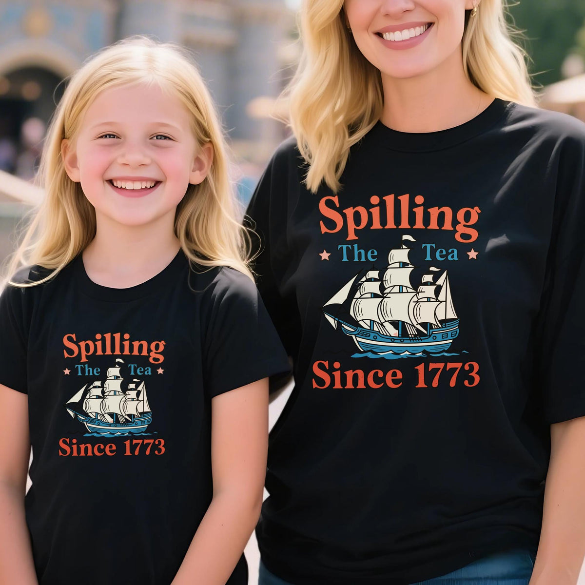 Spilling The Tea Since 1773, 4th of July Party TShirt, Spilling the Tea, Usa Patriotic Tee