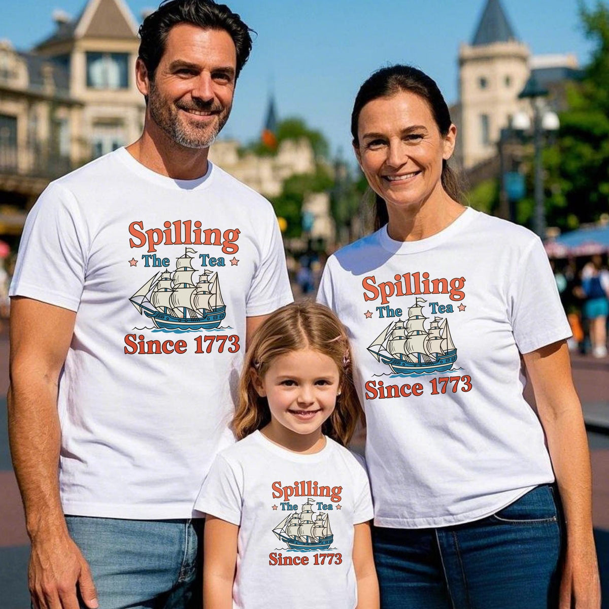 Spilling The Tea Since 1773, 4th of July Party TShirt, Spilling the Tea, Usa Patriotic Tee