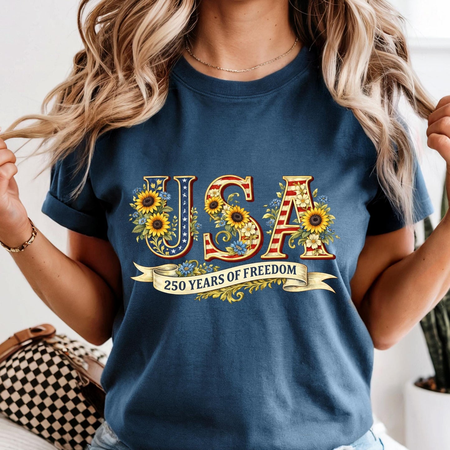Retro Usa 250 Shirt Comfort Colors® Independence Day Shirt, Celebrate 250th Anniversary Shirt Usa Flag Tee 4th of July Shirt
