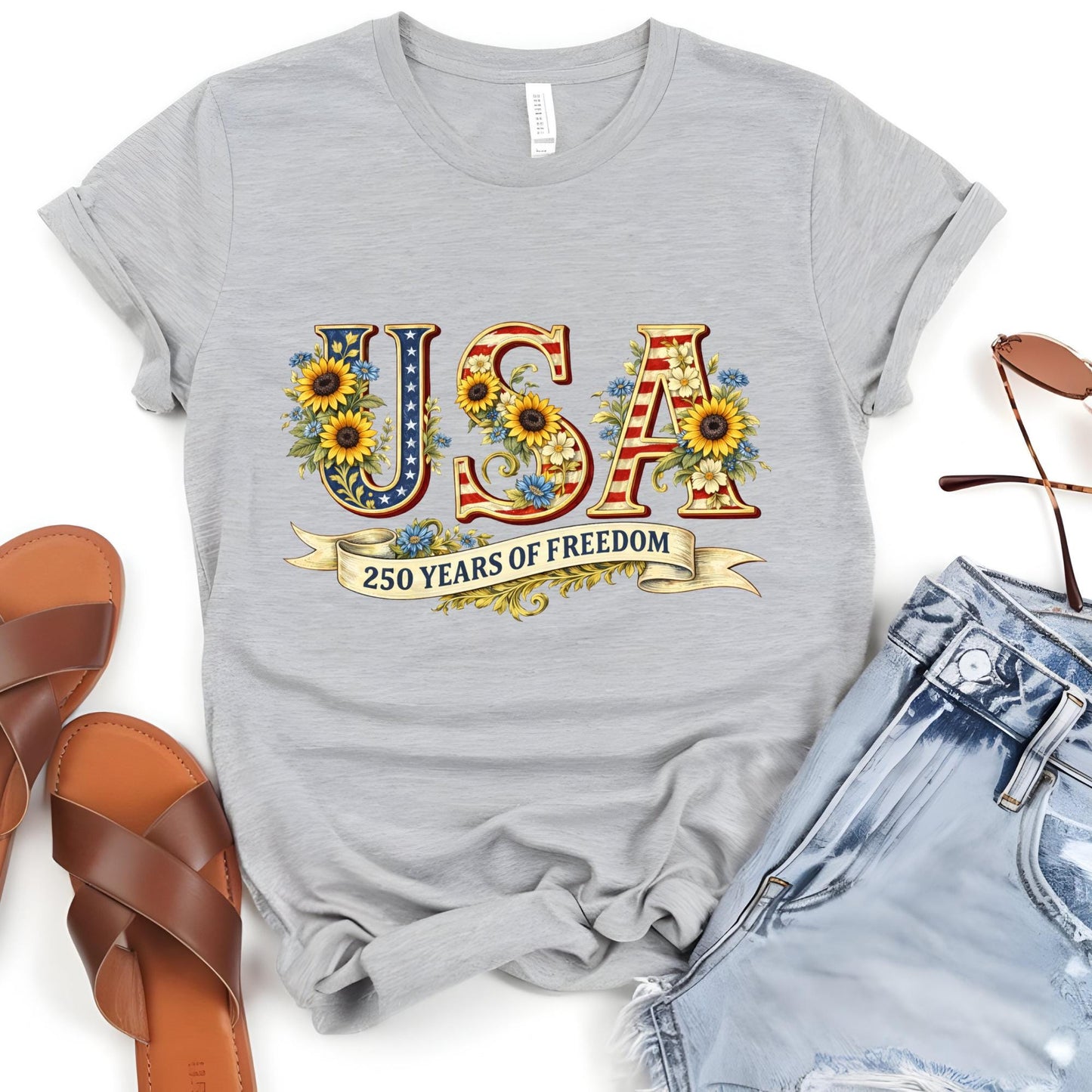250 of Freedom USA Shirt, Independence Day Shirt, Celebrate 250th Anniversary Shirt Usa Flag Tee 4th of July Shirt Patriotic Gift