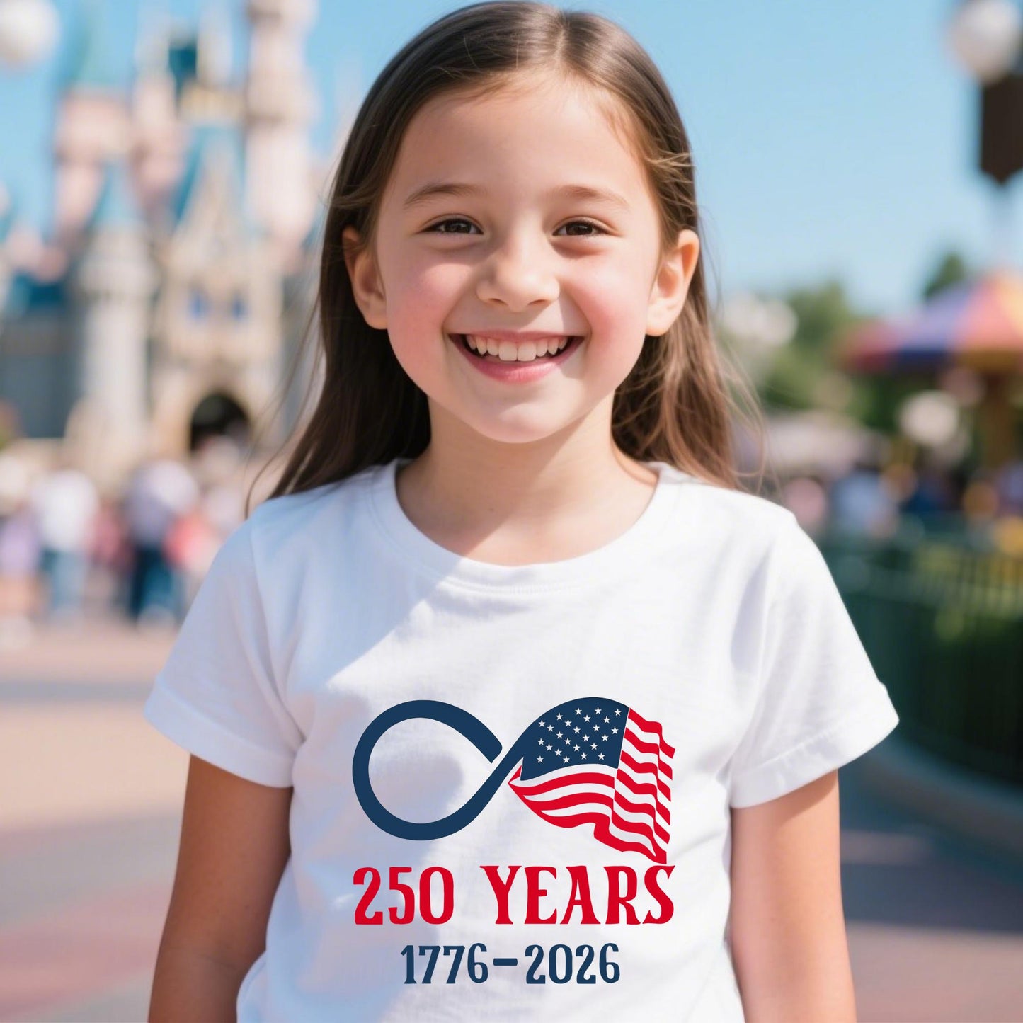 America 250th Anniversary Infinity Shirt, Patriotic USA Flag Tee, 4th of July Independence Day Gift