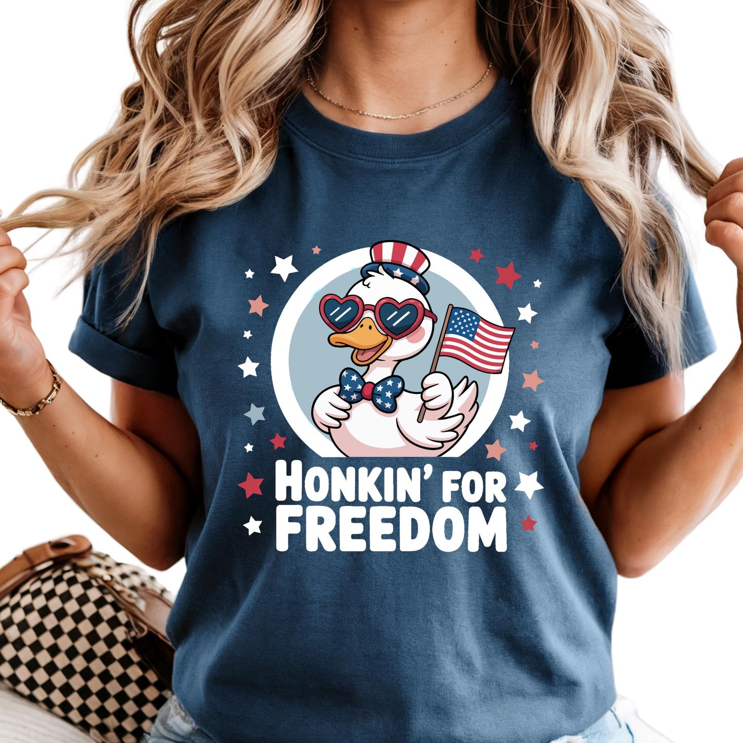 Honkin For Freedom Shirt Comfort Colors® Funny 4th of July T-shirt