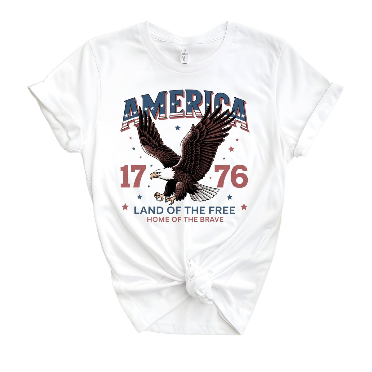Land of the Free Home of the Brave 1776 T-Shirt