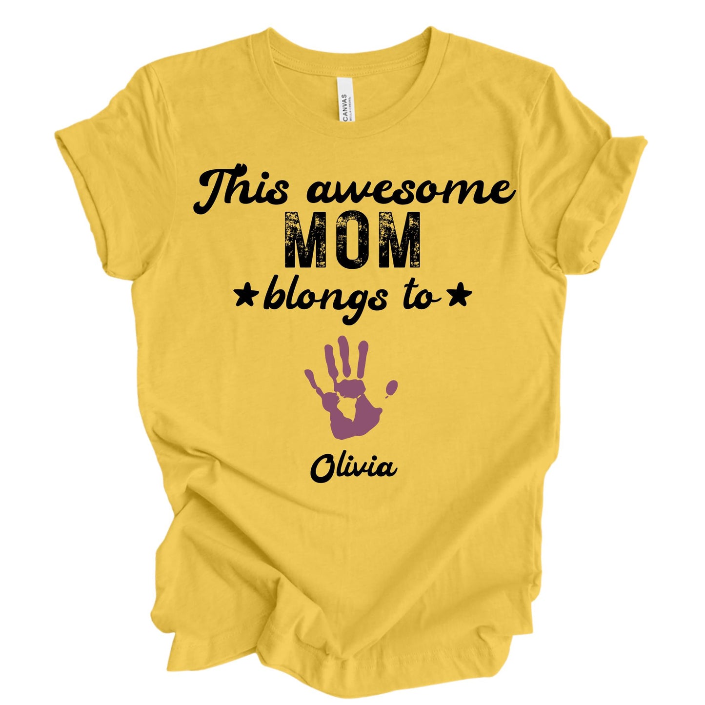 Personalized Mom | Gigi Shirt With Kids Names – Custom Names Tee, Mothers Day Gift, Family Shirt, Gigi Mom T-Shirt