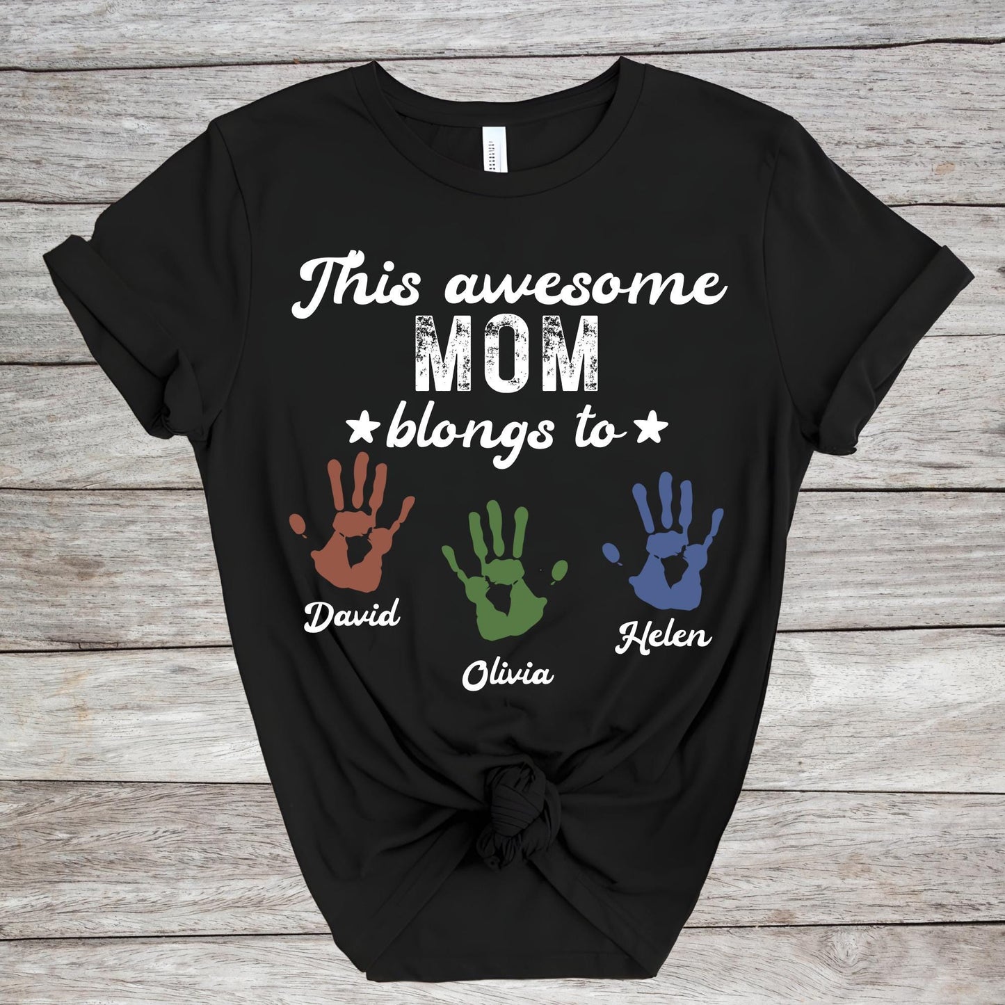 Personalized Mom | Gigi Shirt With Kids Names – Custom Names Tee, Mothers Day Gift, Family Shirt, Gigi Mom T-Shirt