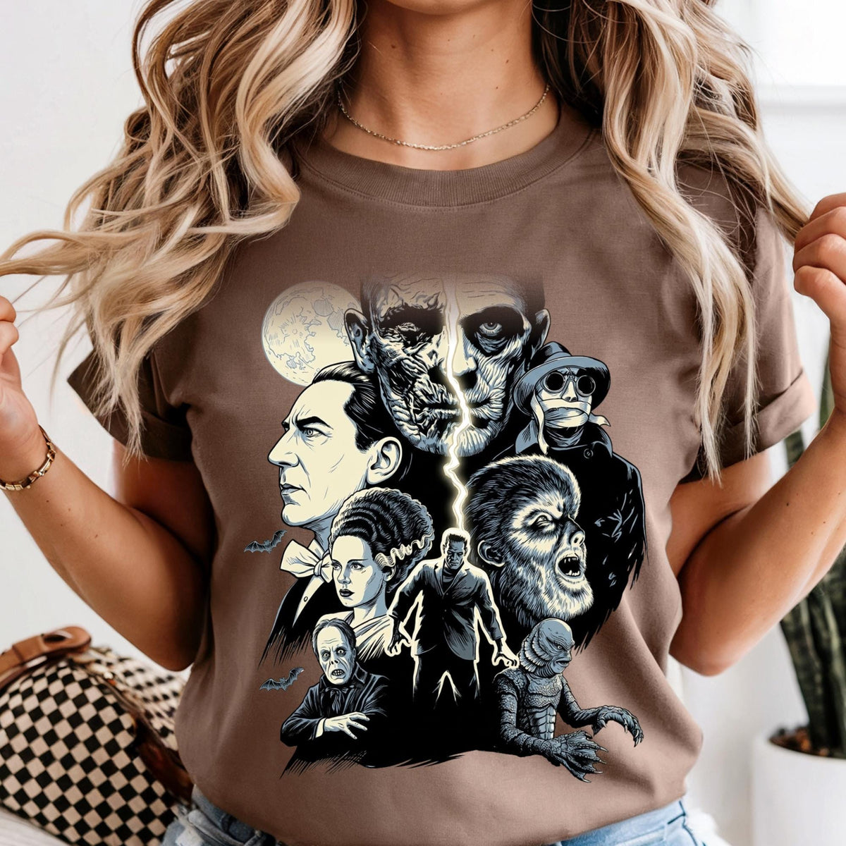 Comfort Colors® Universal Monsters Inspired Shirt, Epic Theme Park Trip Tee, Retro Horror Monsters Shirt, Gothic Creature Graphic Tee