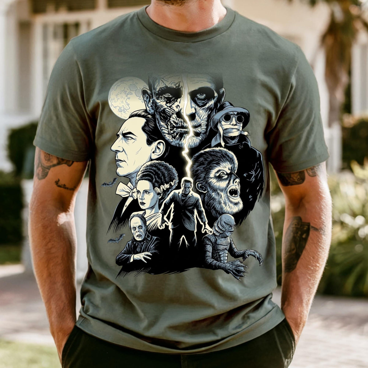 Comfort Colors® Universal Monsters Inspired Shirt, Epic Theme Park Trip Tee, Retro Horror Monsters Shirt, Gothic Creature Graphic Tee