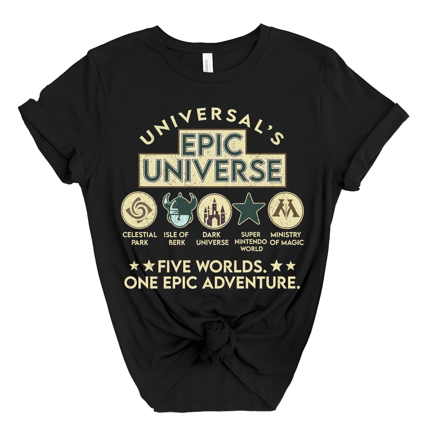 Universals Epic Universe Shirt, Epic Theme Parhs Shirts, Orlando Family Vaation Tee