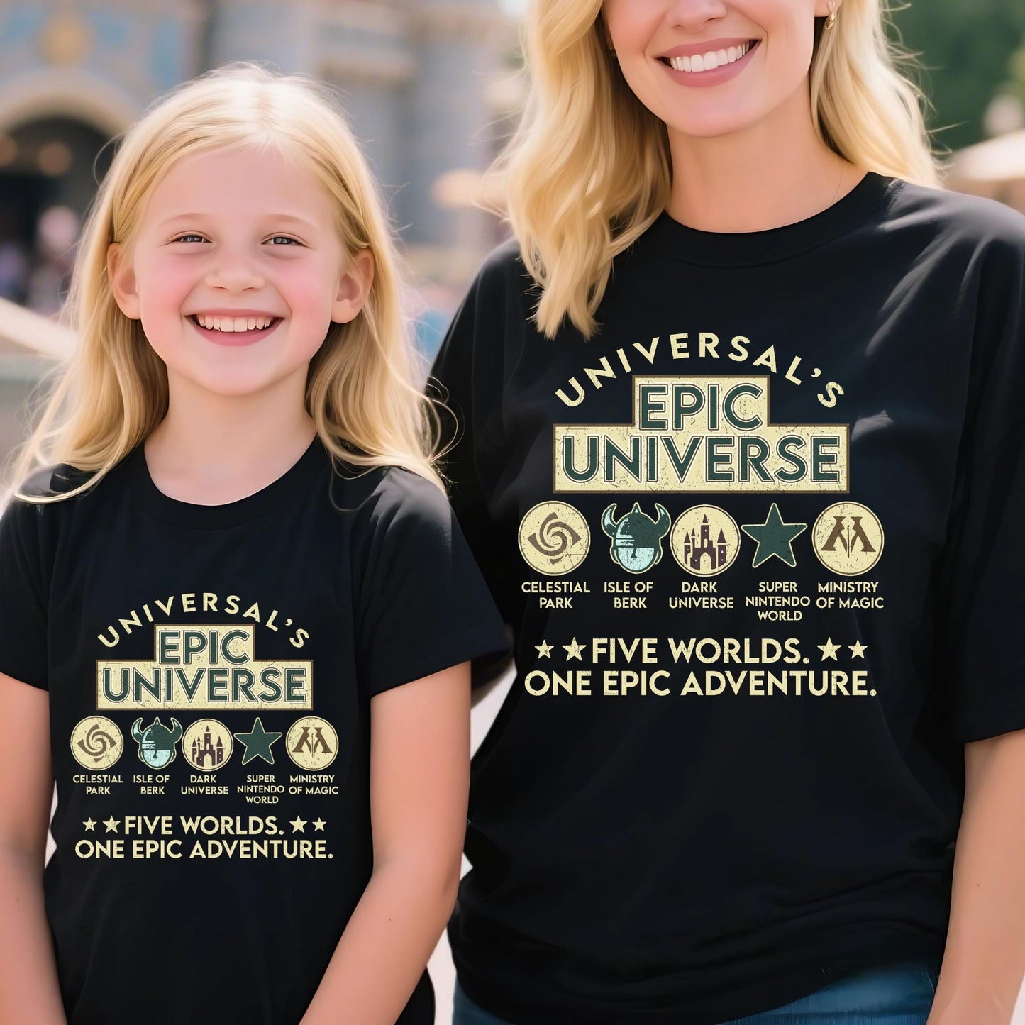 Universals Epic Universe Shirt, Epic Theme Parhs Shirts, Orlando Family Vaation Tee