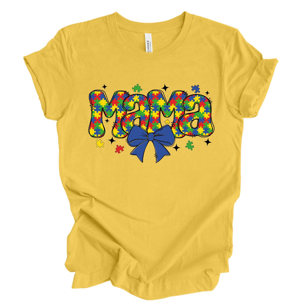 Personalized Autism Mama Puzzle Shirt, Coquette Autism Mom Shirt Autism Awareness Shirt