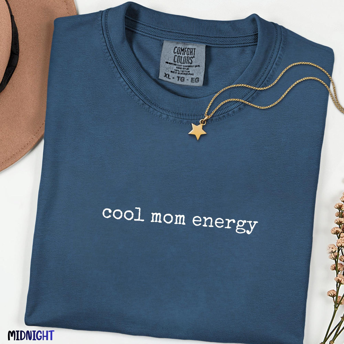 Cool Mom Energy Comfort Colors® Shirt, Funny Mom Shirt, Mom Life Tee, Gift for Mom, Mother's Day Shirt, Empowered Mama Graphic Tee