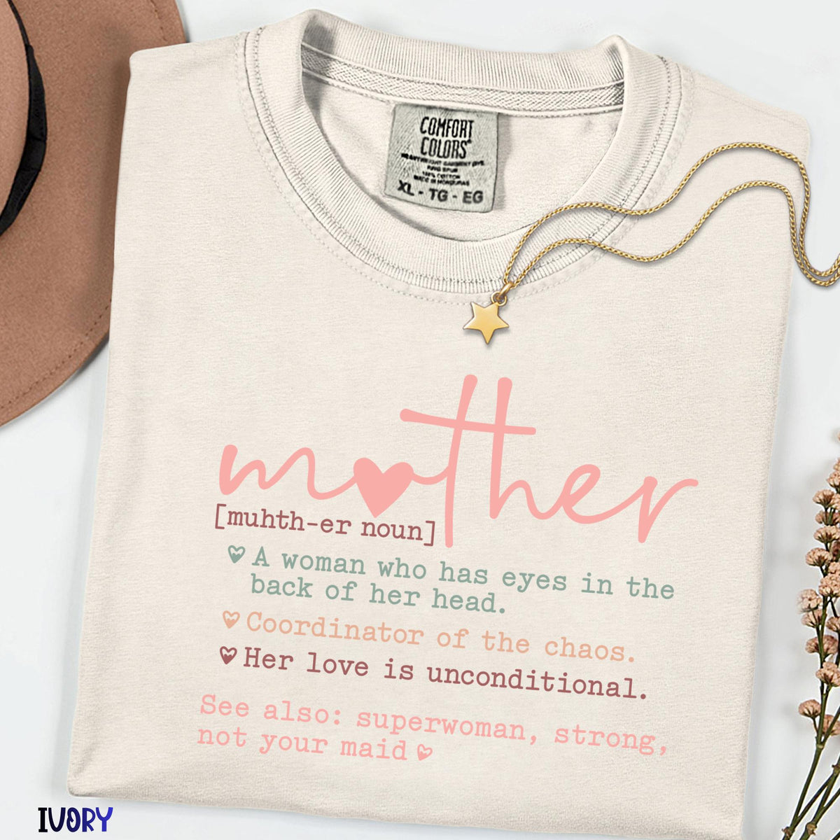 Comfort Colors® Mother Definition Shirt, Funny Mom Noun Tee, Mother’s Day Gift for Mom, Mama Life Shirt, Cute Mom Life Graphic Tee