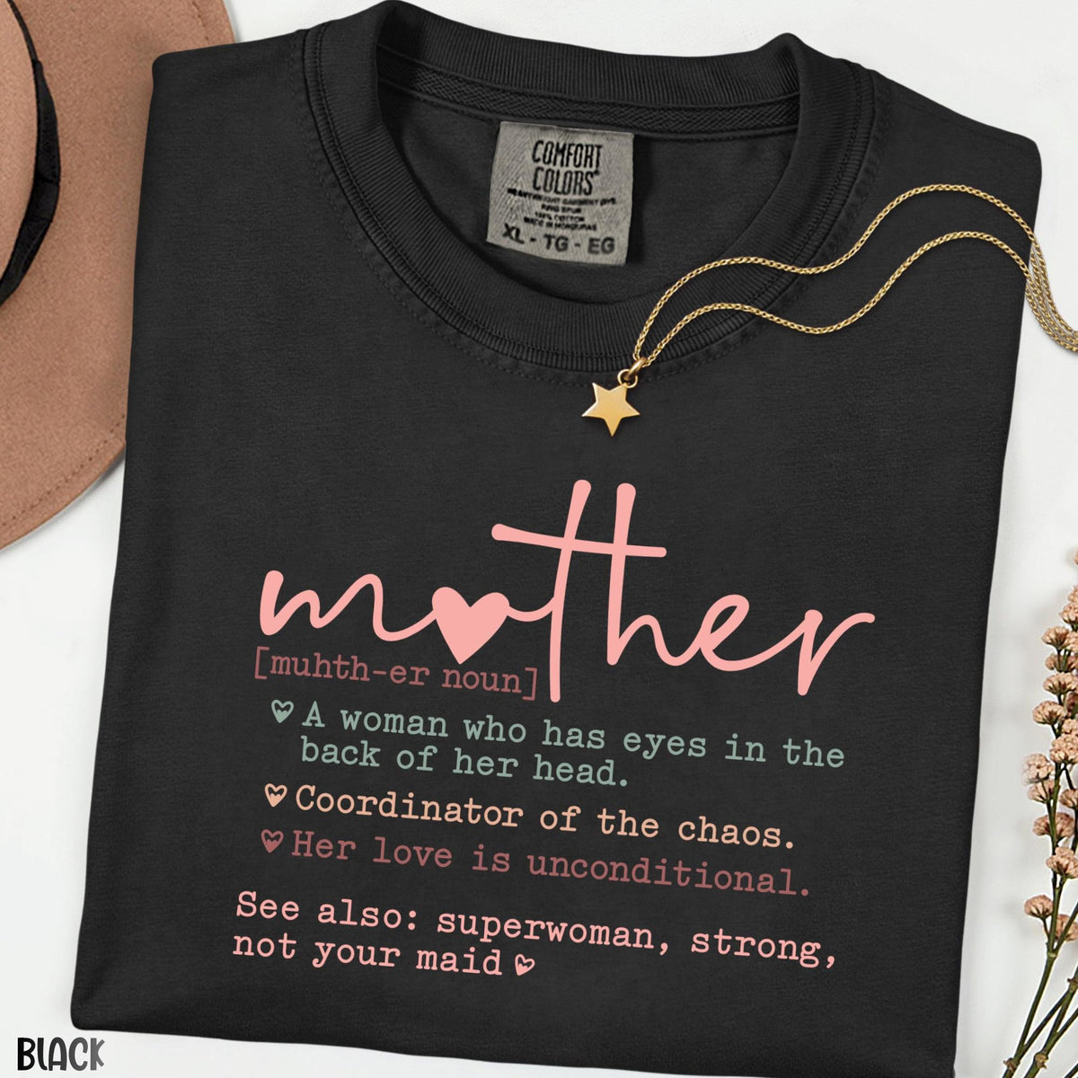 Comfort Colors® Mother Definition Shirt, Funny Mom Noun Tee, Mother’s Day Gift for Mom, Mama Life Shirt, Cute Mom Life Graphic Tee