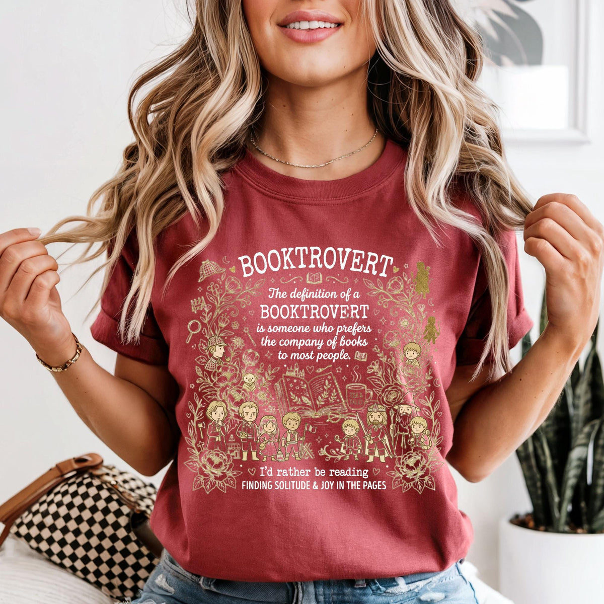 Booktrovert Shirt Comfort Colors® Fantsy World Bookish Shirt, Reading Tshirt, Book Shirt, Gift for Book Lover