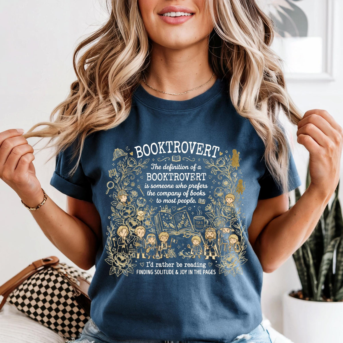 Booktrovert Shirt Comfort Colors® Fantsy World Bookish Shirt, Reading Tshirt, Book Shirt, Gift for Book Lover